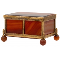 Boîte rectangulaire en agate
