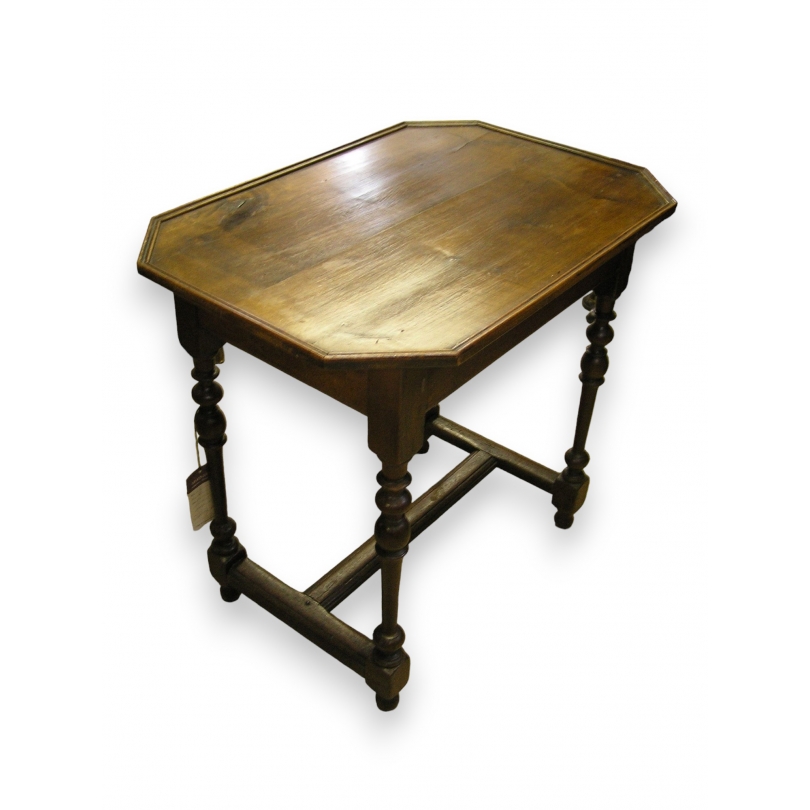  Table Louis XIII, en noyer. Plateau sur  Moinat SA  - Antiquités décoration