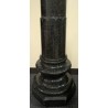 Colonne en marbre vert, plateau ovale