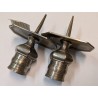 A pair of silver-plated bronze candlesticks by Tric-Trac