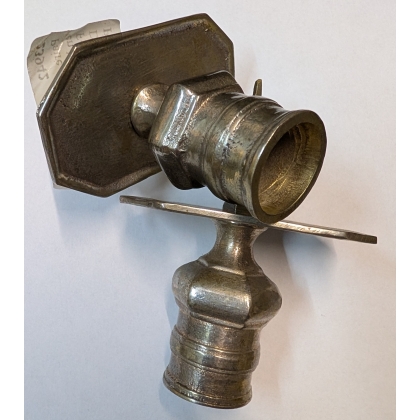 A pair of silver-plated bronze candlesticks by Tric-Trac