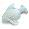 Poisson en faïence blanche signé LEJAN