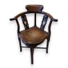 Fauteuil d\'angle chinois en bois sculpté