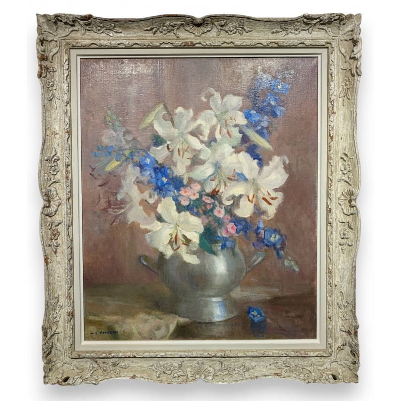 Tableau \"Amaryllis Lillies\" signé PEARSON