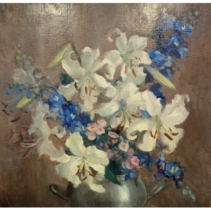Tableau \"Amaryllis Lillies\" signé PEARSON