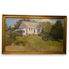 Tableau \"House on a hill\" signé A. McGHEE