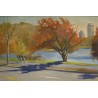 Tableau \"Tree in october\" signé A. McGHEE