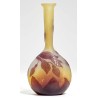 Vase soliflore Fucshia signé GALLÉ