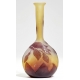 Vase soliflore Fucshia signé GALLÉ