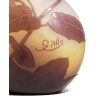 Vase soliflore Fucshia signé GALLÉ