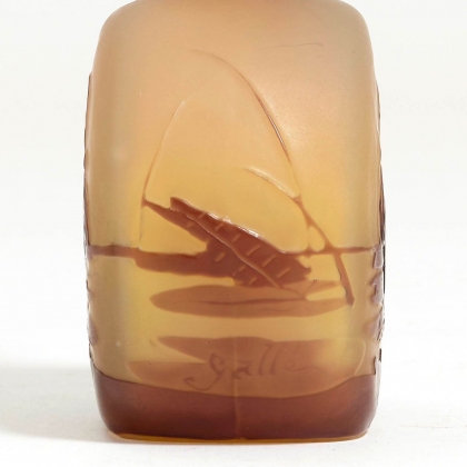 Vase soliflore Etang signé GALLÉ