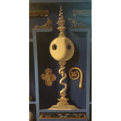 Tableau \"Trompe l\'oeil\" signé R. CASSIN