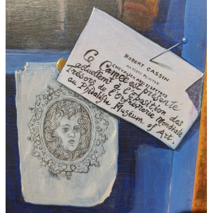 Tableau \"Trompe l\'oeil\" signé R. CASSIN