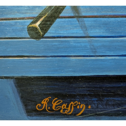 Tableau \"Trompe l\'oeil\" signé R. CASSIN