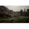 Tableau \"Paysage\" signé E. BEERNAERT