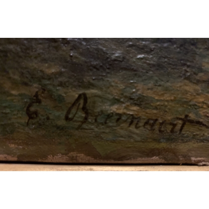 Tableau \"Paysage\" signé E. BEERNAERT