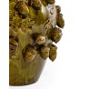 Vase \"Glands\" en céramique vert