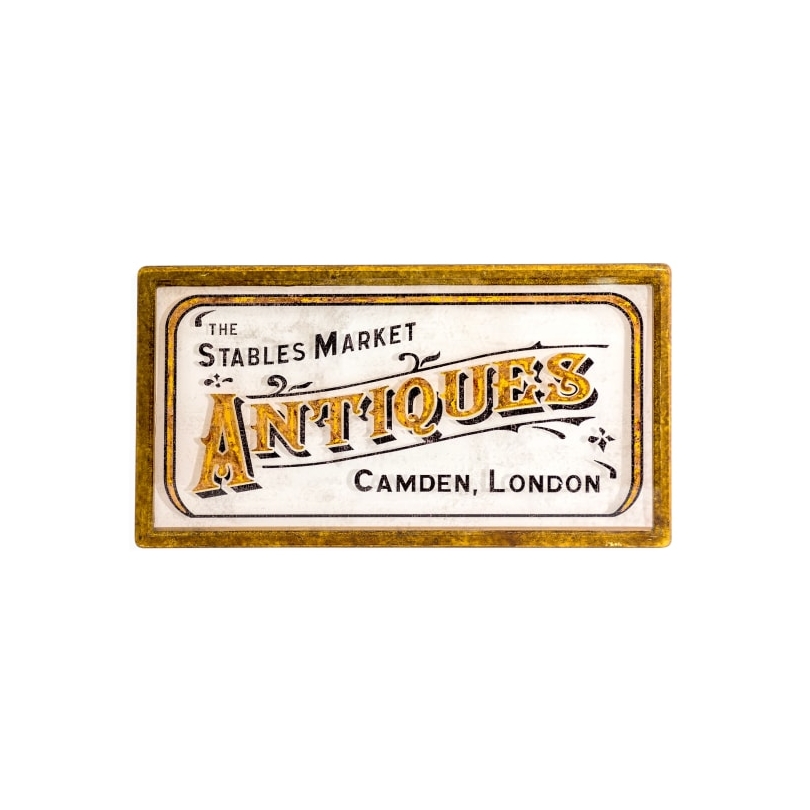 Panneau publicitaire Antiques