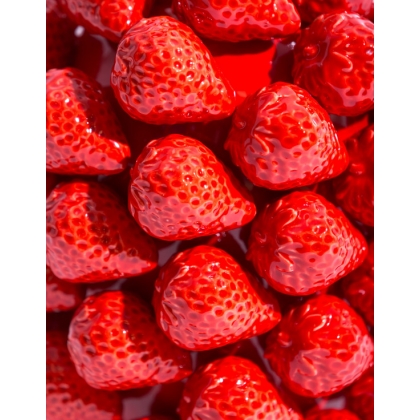 Vase \"Fraises\" en céramique