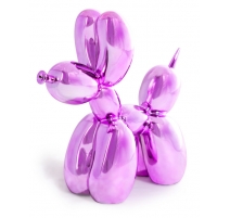 Chien-ballon rose pétant
