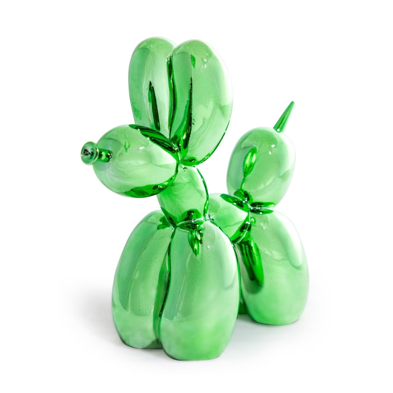 Chien-ballon vert pétant