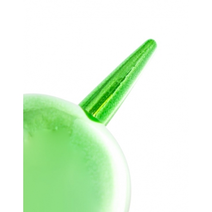Chien-ballon vert pétant