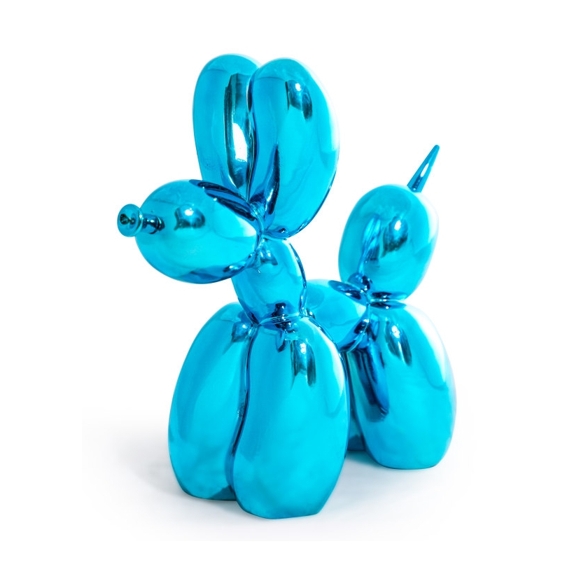 Chien-ballon bleu pétant