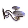 2-candle wrought-iron candlestick from Moinat SA – Antiques and home décor