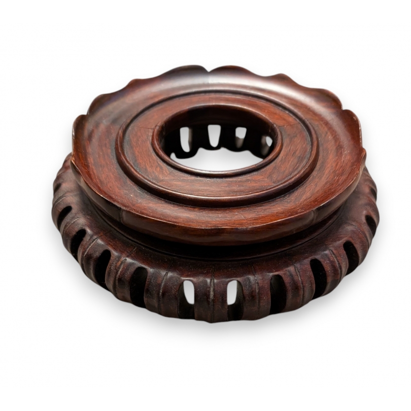 Chinese carved wooden plinth