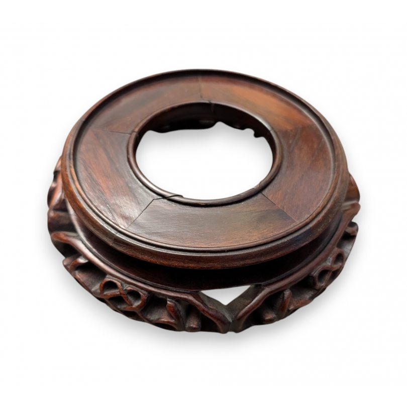 Chinese carved wooden plinth