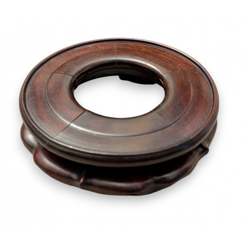 Chinese carved wooden plinth