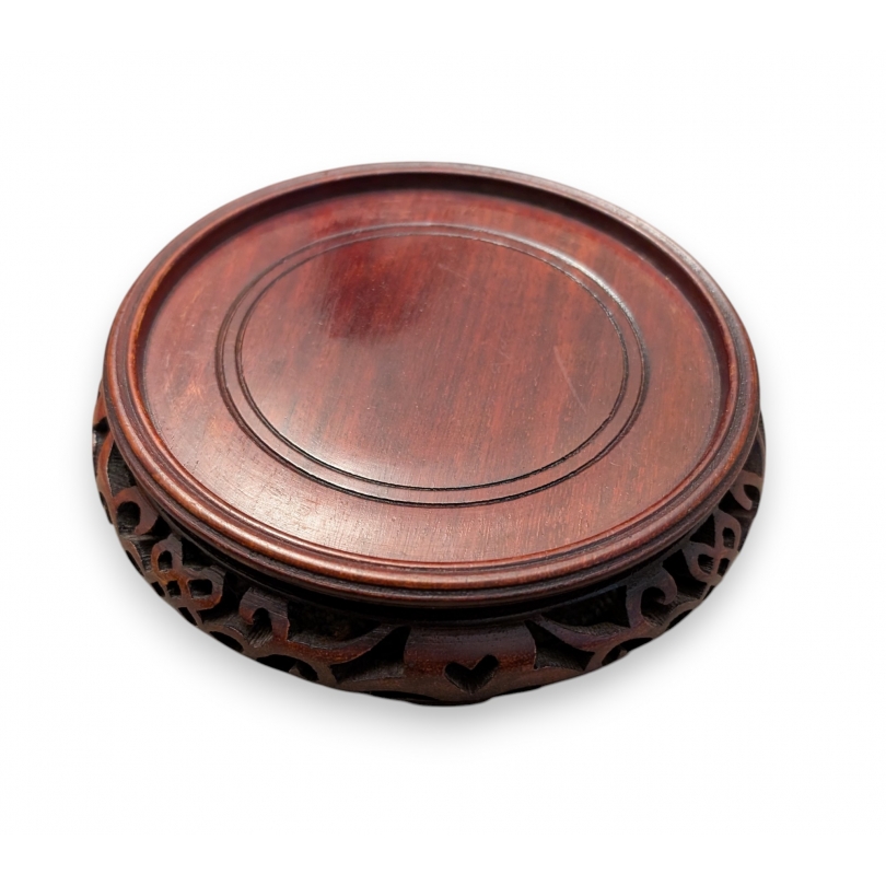 Chinese carved wooden plinth