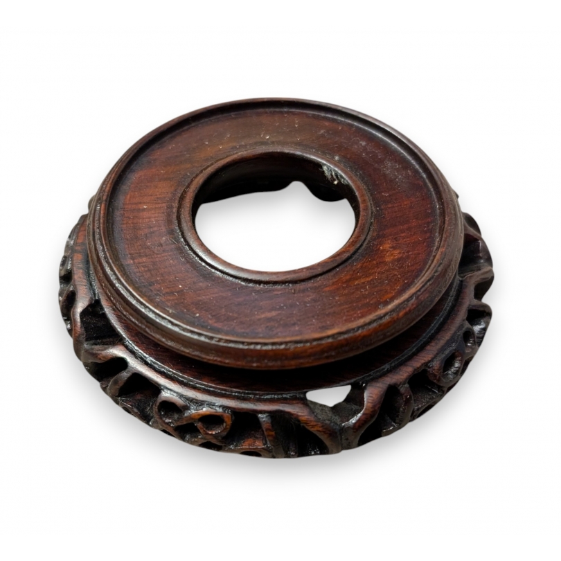 Chinese carved wooden plinth
