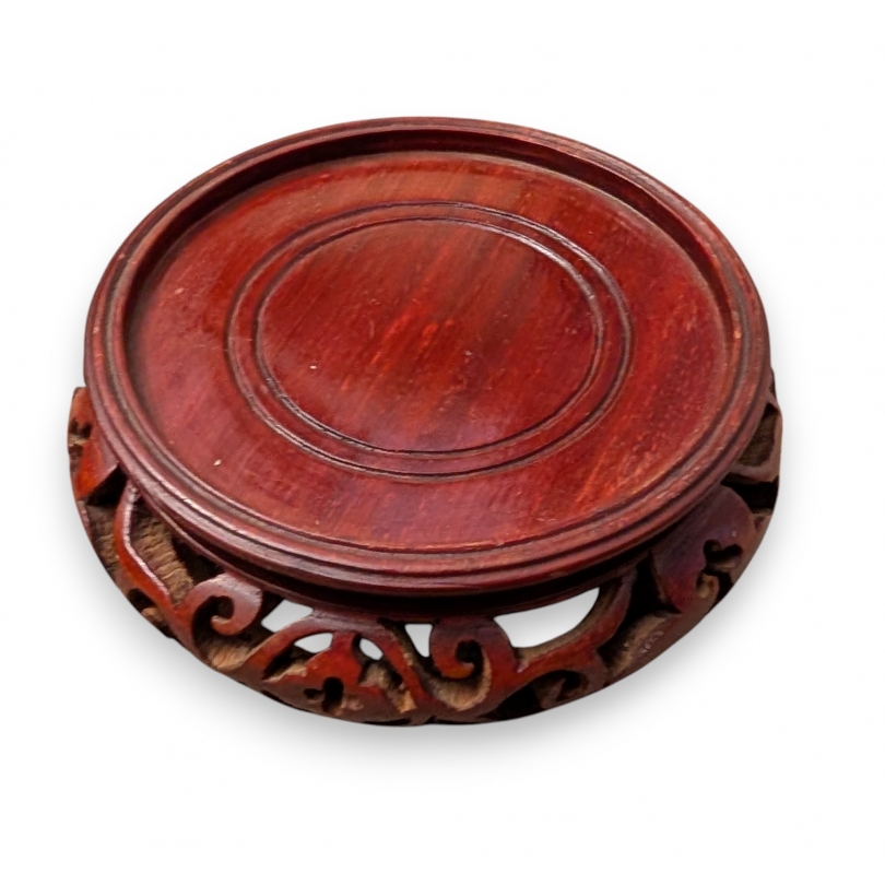 Chinese carved wooden plinth