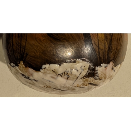'Winter' vase by LEGRAS