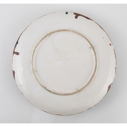 Assiette crabe en faïence de Caldas