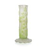 Vase tube "Feuillage vert" signé GALLÉ