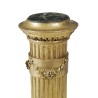 Paire de colonnes style Louis XVI en bois doré