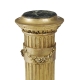 Paire de colonnes style Louis XVI en bois doré