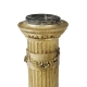Paire de colonnes style Louis XVI en bois doré