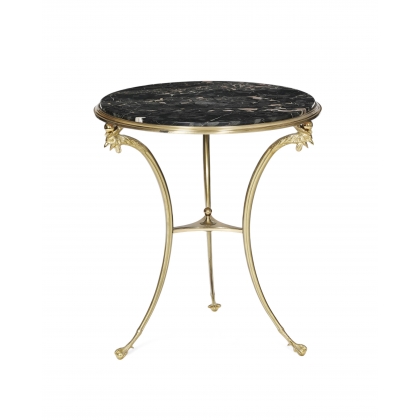 Guéridon style Empire en bronze doré