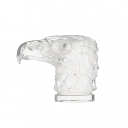 Tête d\'aigle presse-papier en cristal moulé