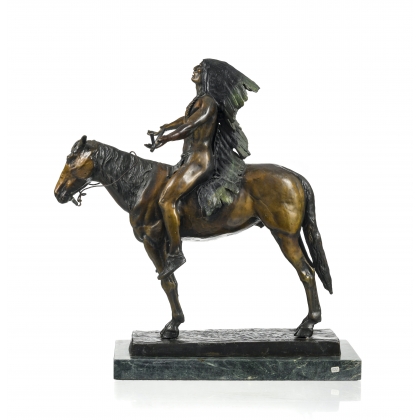 Bronze polychrome "Appeal to the Great Spirit"