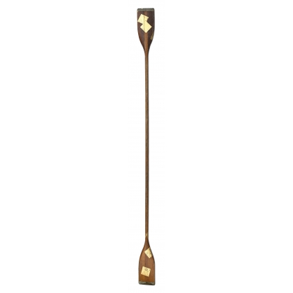 Pagaie en bois et feuille d'or
