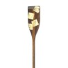 Pagaie en bois et feuille d'or