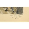 Aquarelle "Scène orientale" signée E.M. SANDOZ