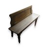 Cherry wood bench with backrest – from Moinat SA – Antiques and home décor