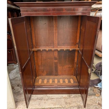 Armoire à fusils en acajou