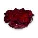 Cendrier en verre rouge