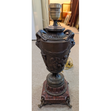  Lampe Louis XVI en bronze d'après CLODION sur  Moinat SA  - Antiquités décoration